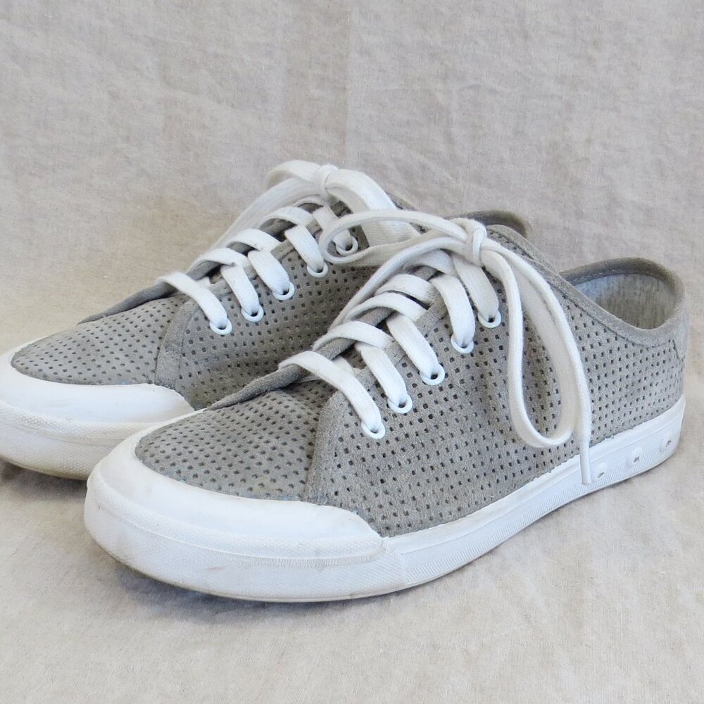 Rag & Bone Standard Issue Perforated Suede Leather Sneakers SIZE 39.5 (US 9.5)